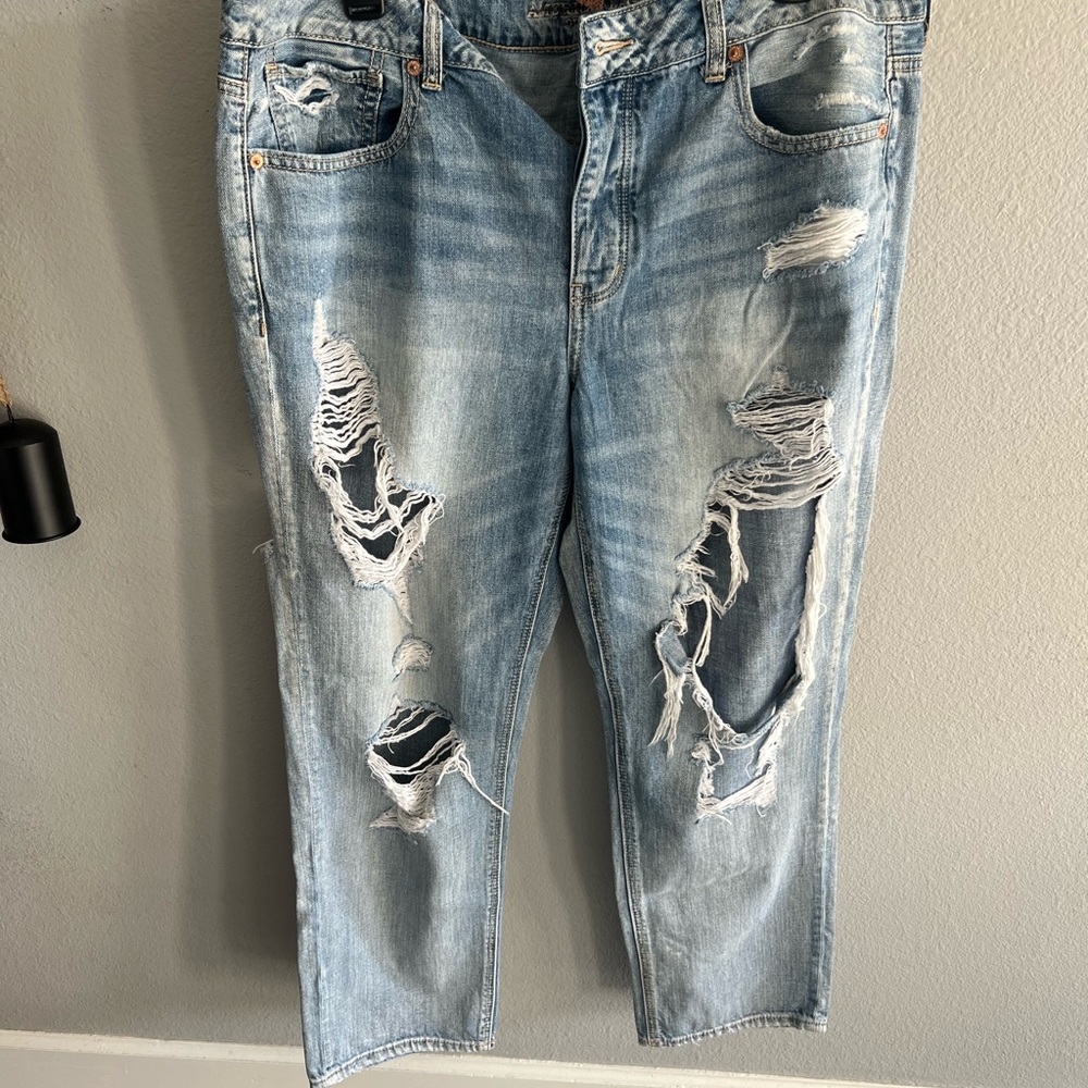Distressed Light Wash Jeans